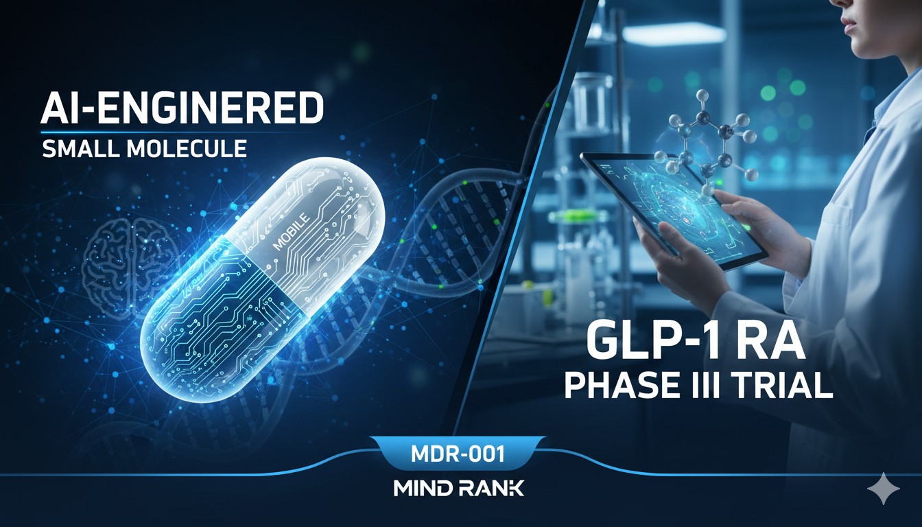 MindRank Advances AI-Engineered Oral GLP-1 Candidate MDR-001 into Pivotal Phase III Trial