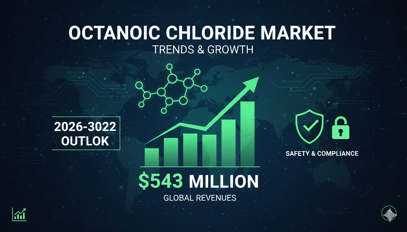 Octanoic Chloride Market Trends and Regional Growth Outlook 2026-2032: Global Revenues to Hit $543 Million by 2032 Driven by a Focus on Safety and Compliance Initiatives