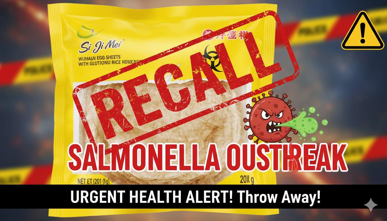 Si Ji Mei Brand Wuhan Egg Sheets with Glutinous Rice Recalled Over Salmonella Risk