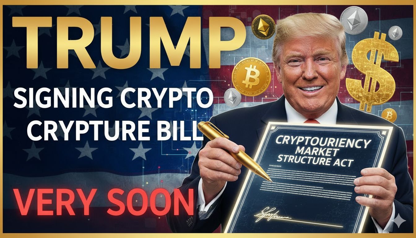 President Donald Trump speaking at a podium during the World Economic Forum in Davos, with a backdrop of global leaders and economic charts.