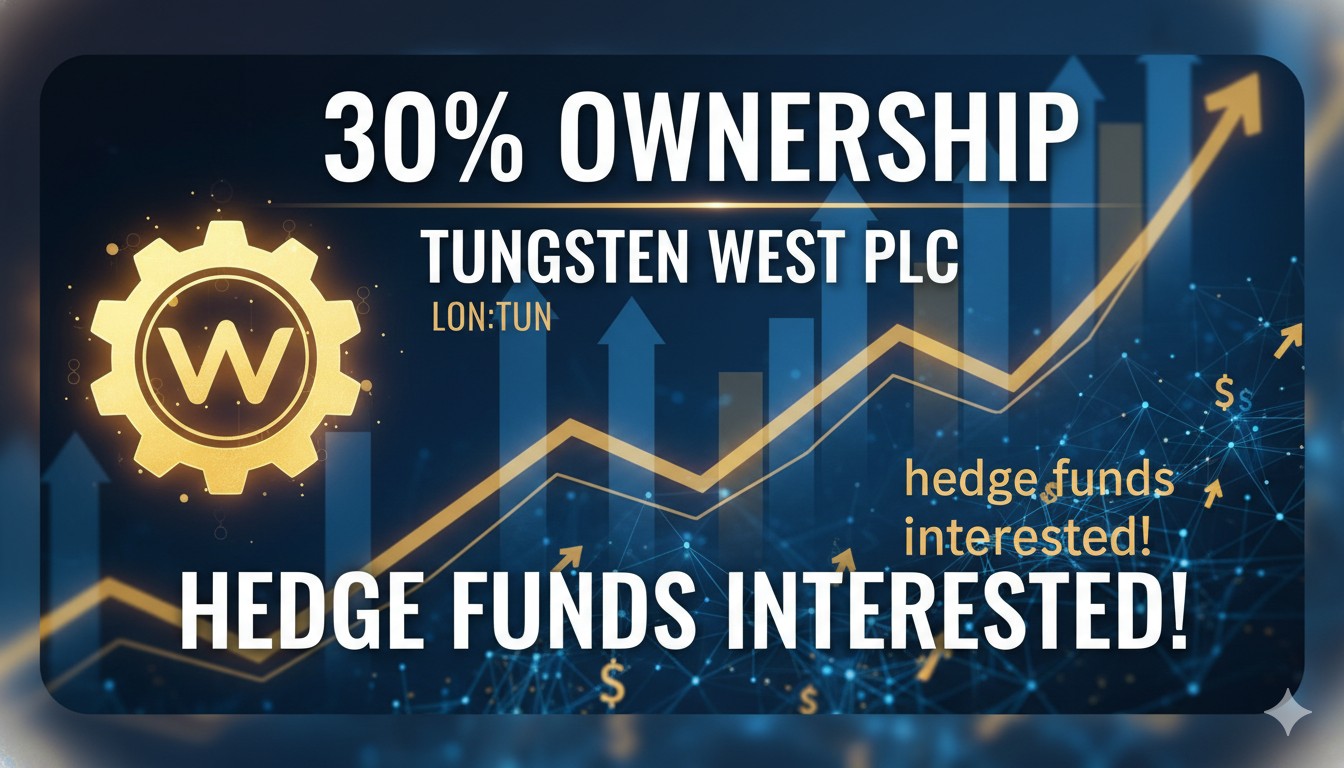 With 30% Ownership, Tungsten West PLC (LON:TUN) Has Piqued the Interest of Hedge Funds Investors