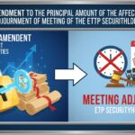 Illustration of a financial meeting adjournment notice for ETP securityholders regarding principal amount reduction proposal