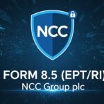 Alt Text for featured image : Stock chart and regulatory filing document overlay for NCC Group plc shares on London Stock Exchange