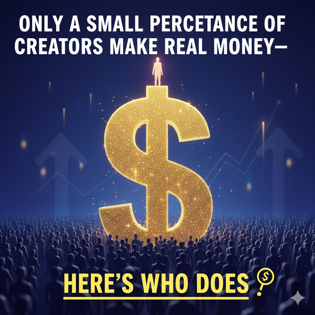 The harsh reality of the creator economy is that while millions chase dreams of financial independence through content creation, only a small fraction achieve meaningful earnings. Recent data shows the top 10% of creators capture 62% of total payments, with the top 1% taking 21%. Meanwhile, a majority earn very little—nearly half make under $500 annually, and over 50% fall below $15,000 per year. Professional-level income above $100,000 remains rare, achieved by just 4-9% depending on surveys, and even full-time creators often struggle below living wages. Income inequality has widened, with aggregate payments growing but concentrating at the top.